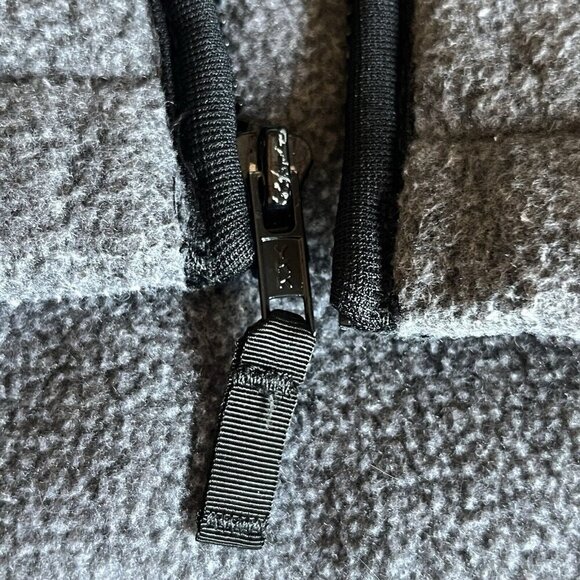 Eddie Bauer Ebtek Men Large Full Zip Fleece Vest Gray Polartec Vintage Gorpcore - Picture 6 of 12